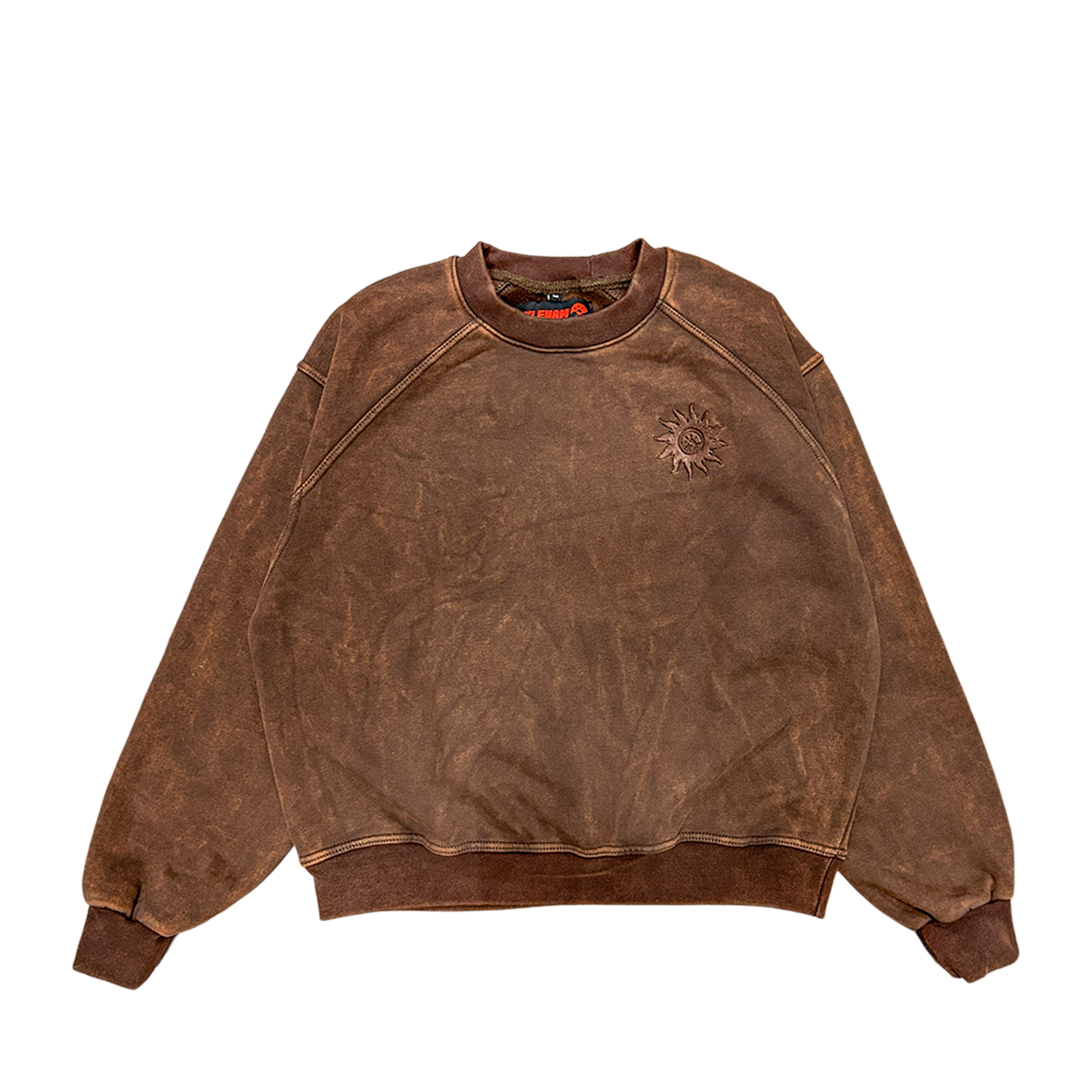 MOCHA WASH CREWNECK