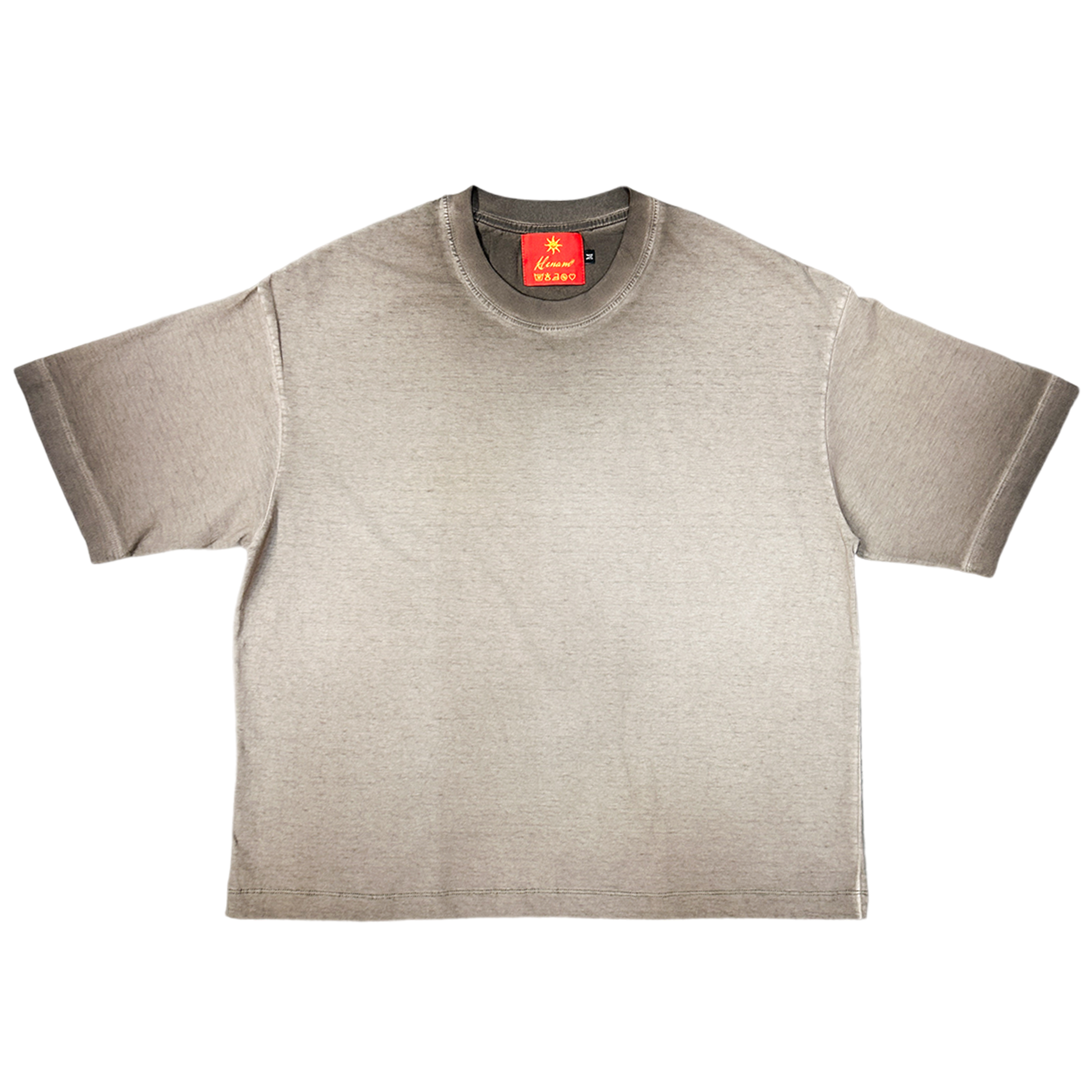 mocha sun faded tee