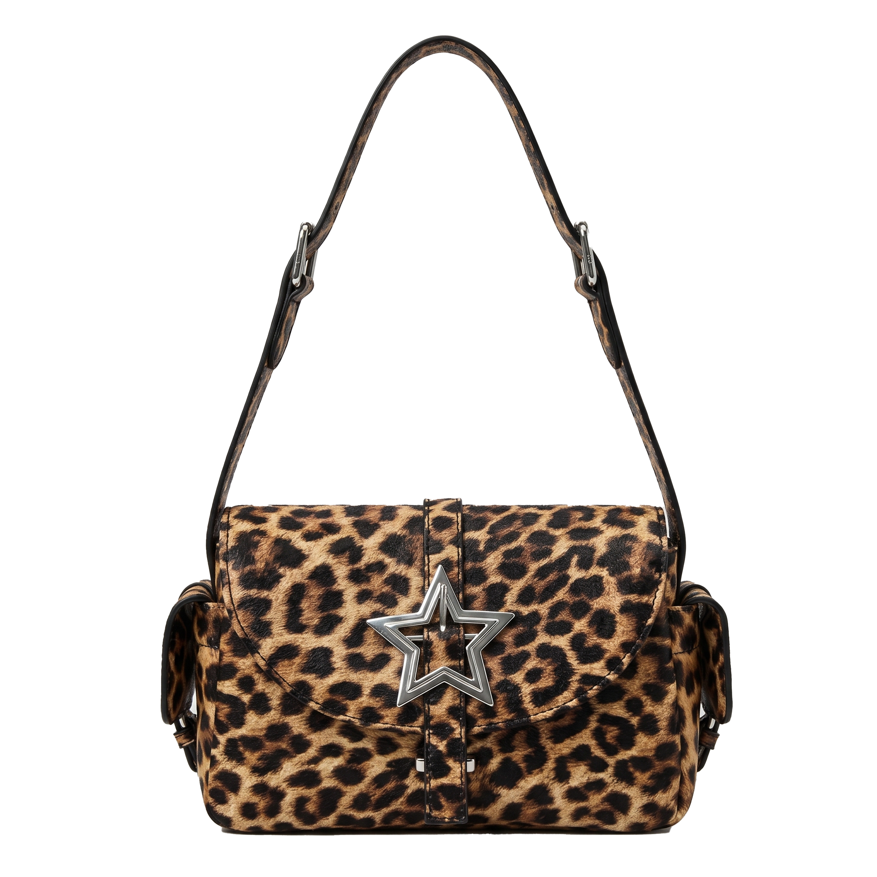 leopard leather handbag