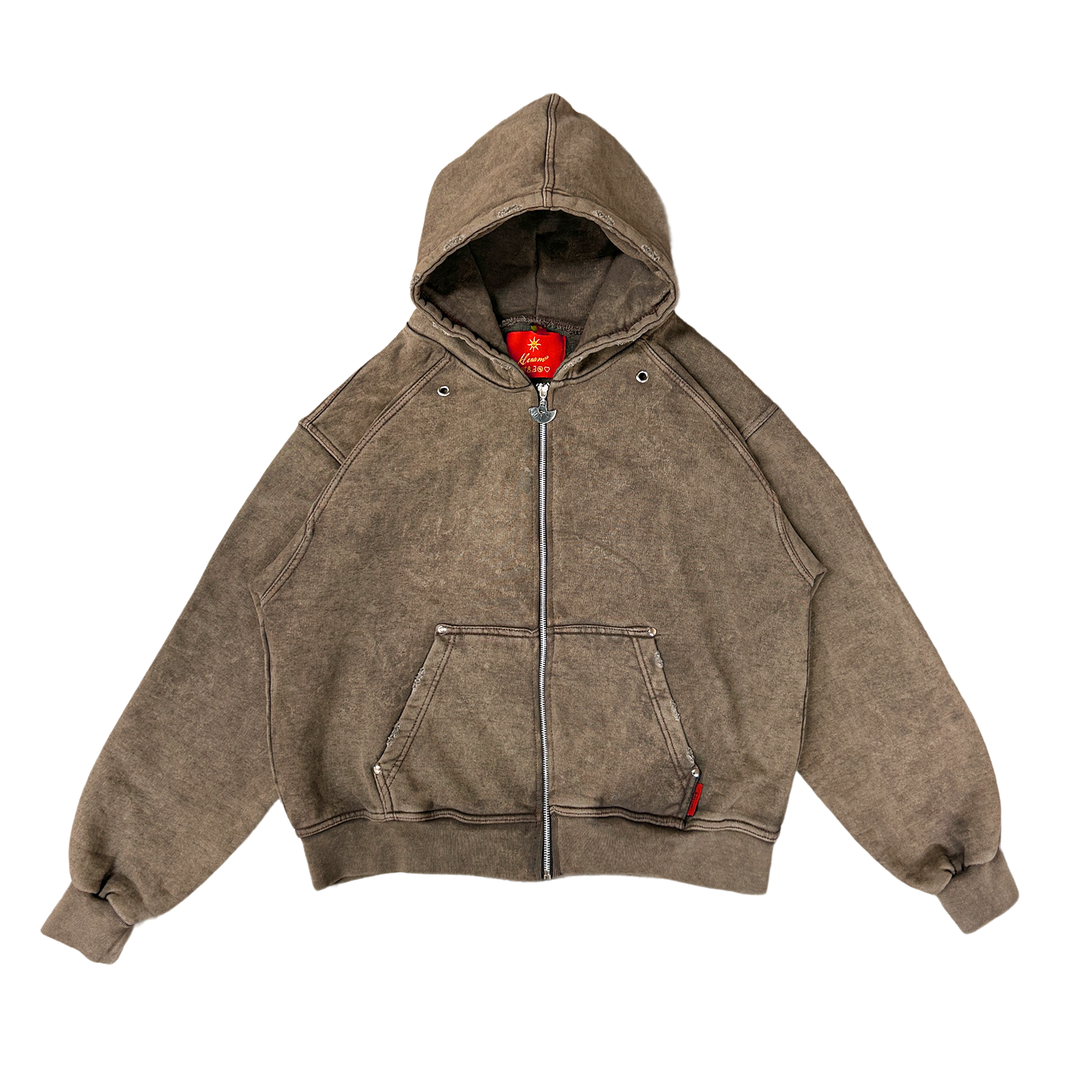 Vintage Olive Zip-UP