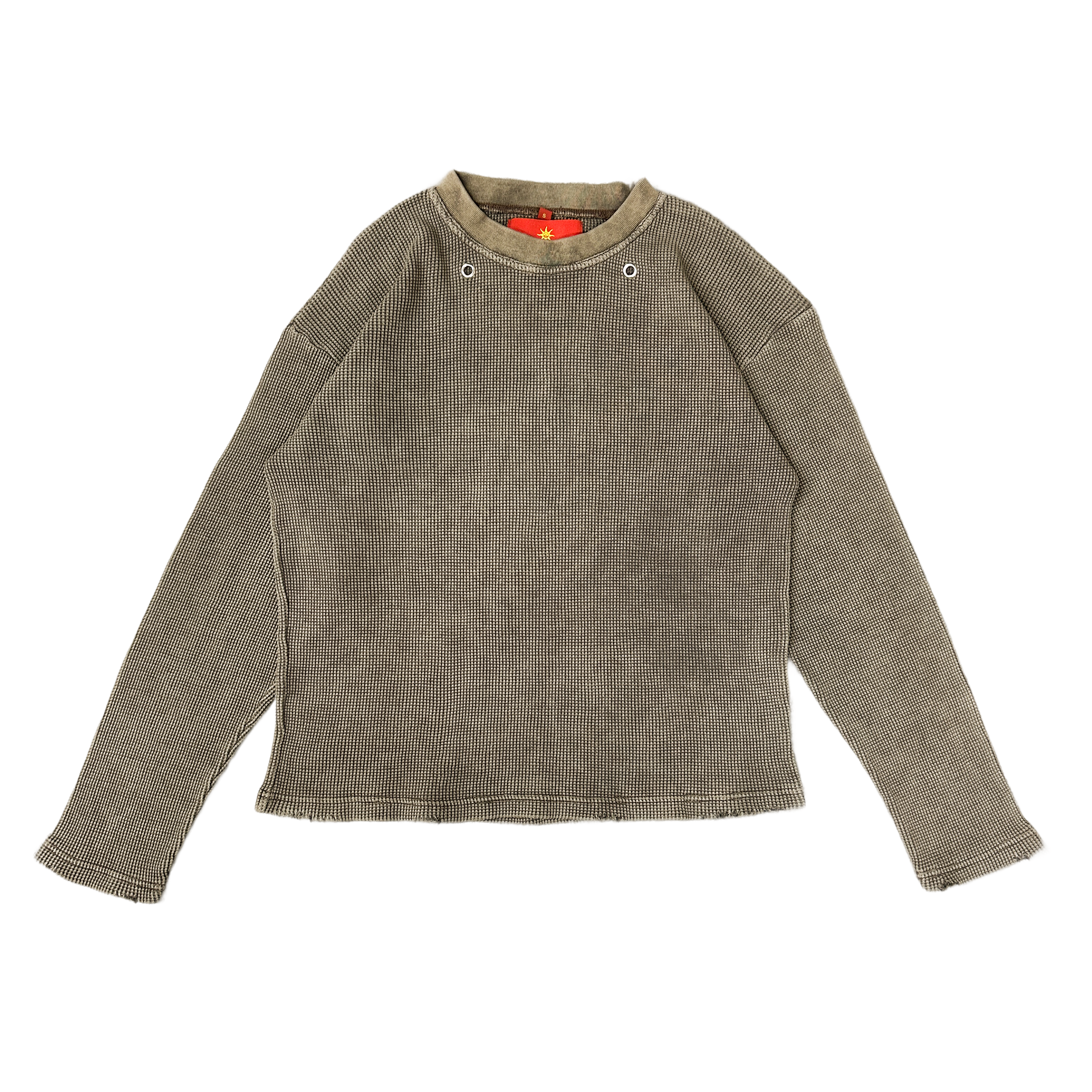 Vintage Olive Thermal Crew