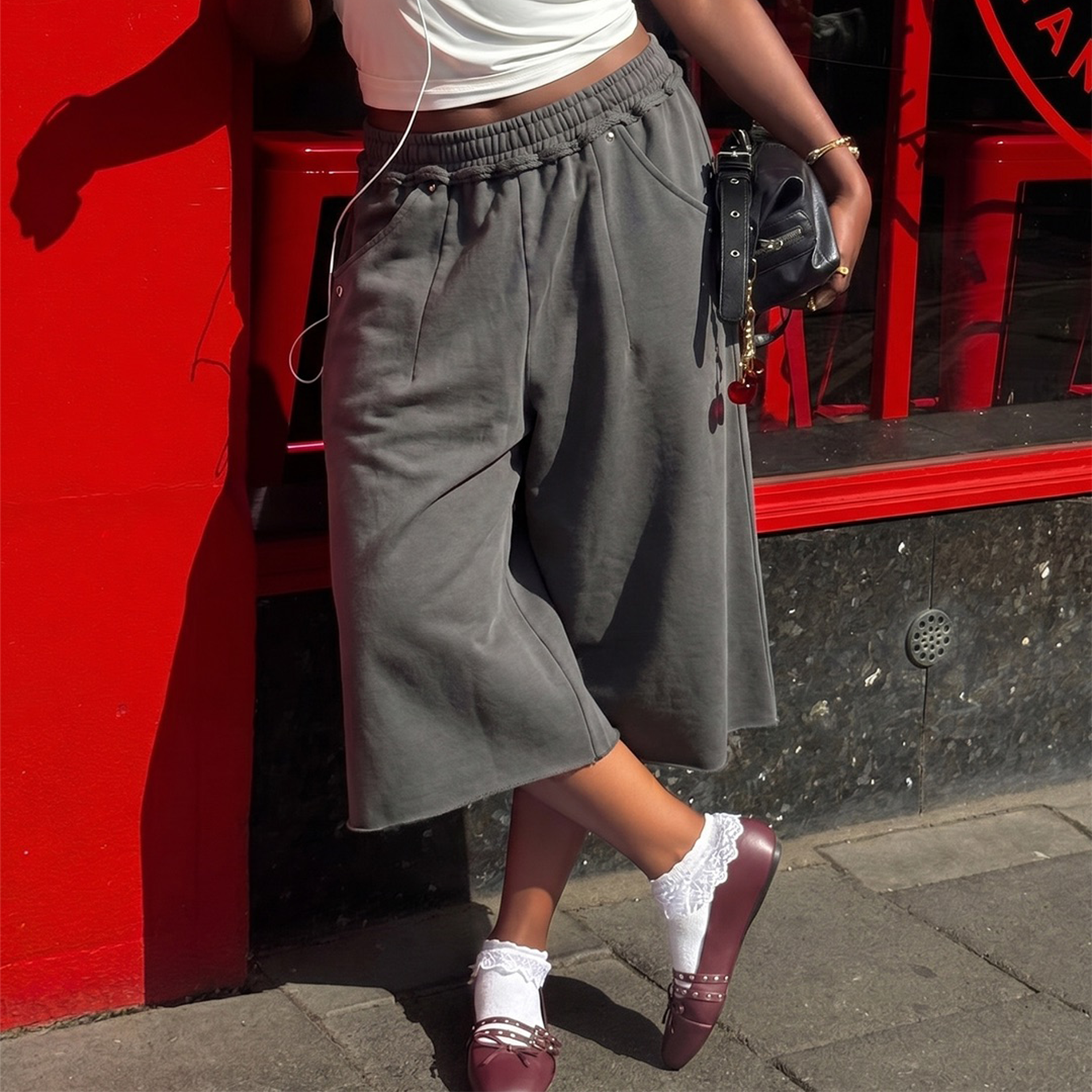 Ash Gray SweatSHORTS