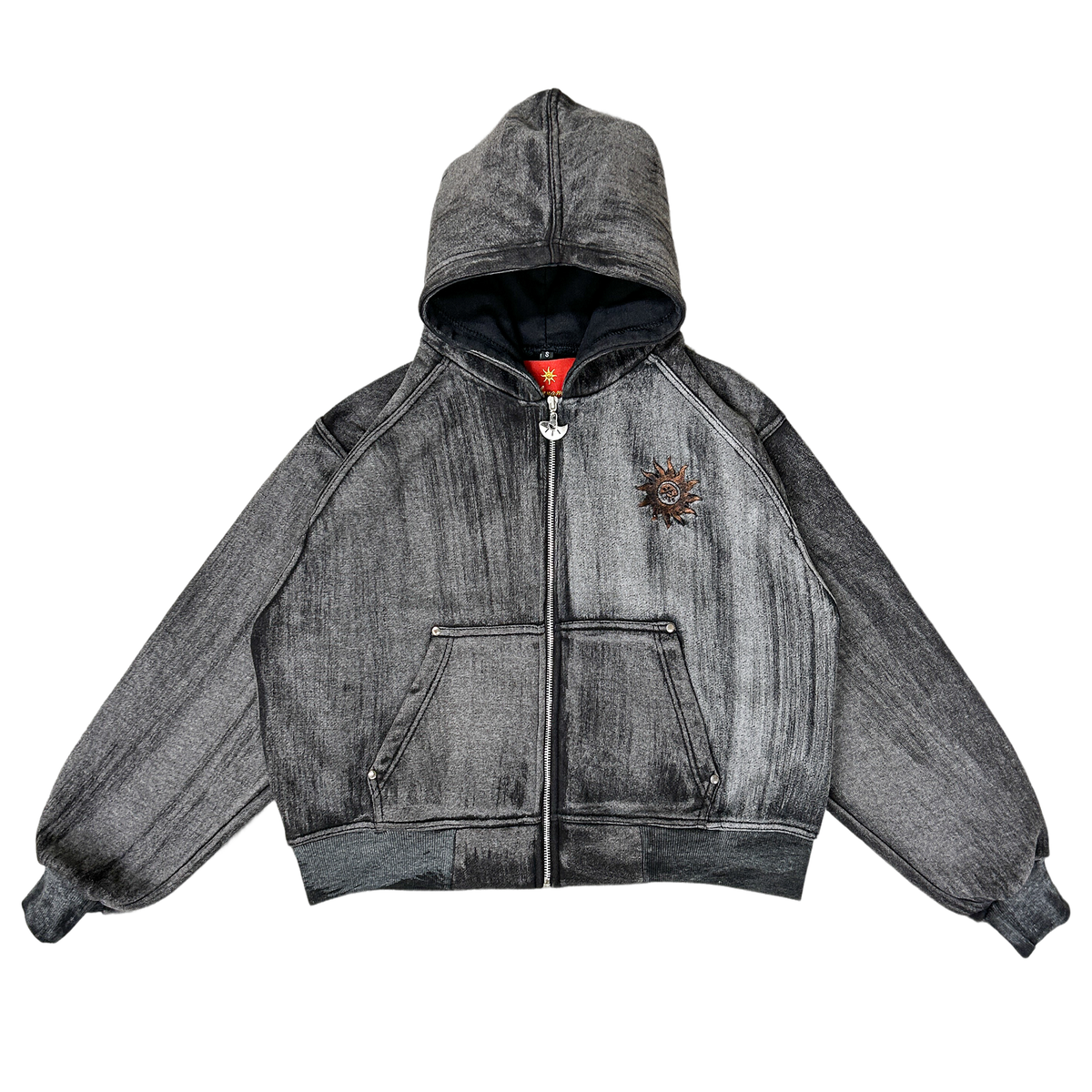 ゼベワンMD ジップアップ　ZIP-UP ascend-zip-up-od-green-front.