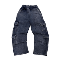 NAVY BLUE WASH ZIP-UP
