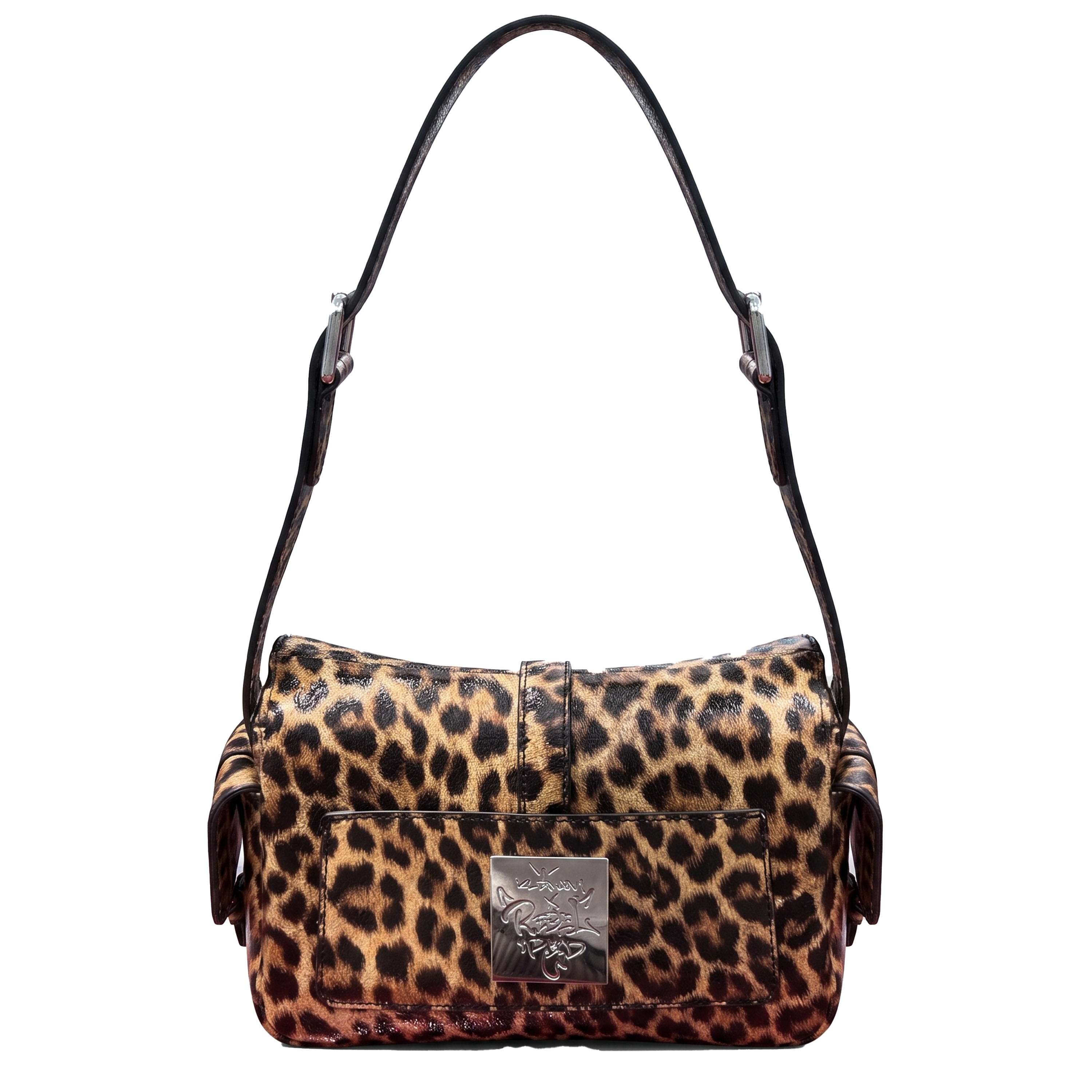 leopard leather handbag