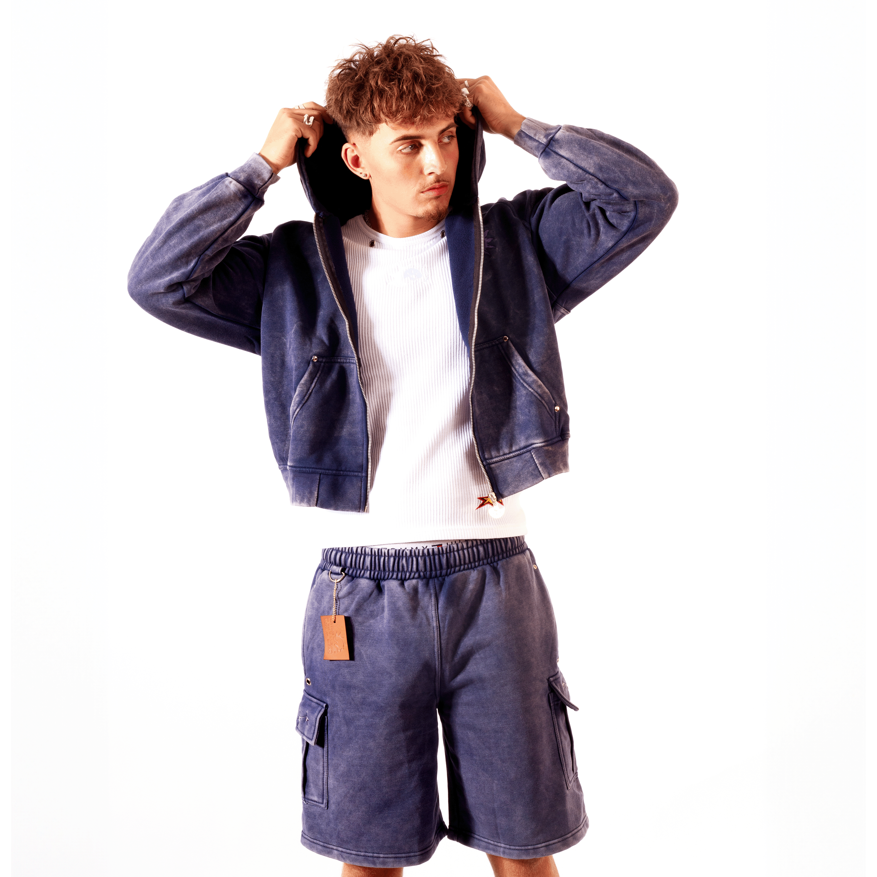 NAVY BLUE  Cargo Shorts